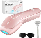 INIA Laser Hair Removal with Ice-Cooling Care for Women and Men, HAUTE Pro Painless at-Home IPL Hair Remover for Coarse Hair in Bikini All Body Areas, Latest Generation for Effective Results (Pink)
