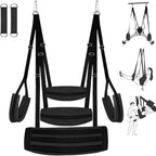 BDSM Sex Swing Sex Toys for Couples Ceiling & Door Sex Swings with Widened Comfortable Seat Adjustable Sex Straps Hardware Buckle, Bondage Sex Furniture for Adult Toys & Game, Holds up to 500 lbs
