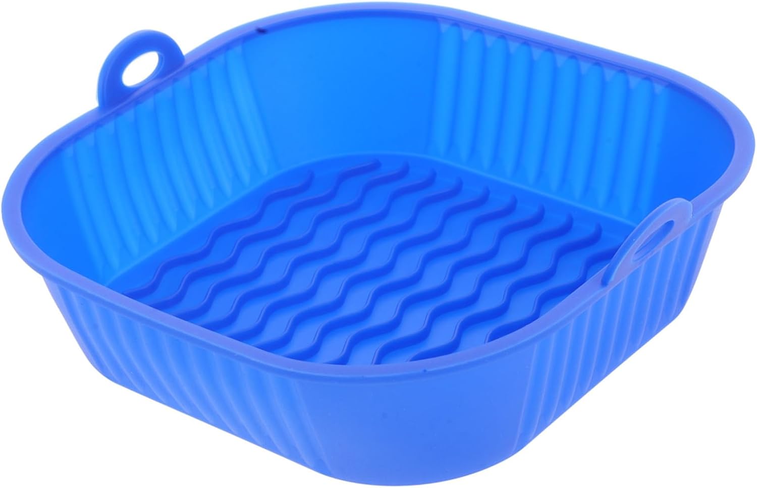 Zerodeko Foldable Silicone Baking Tray for Air Fryer Non Stick Reusable Silicone Inserts Versatile Cooking Tool for Baking Roasting Steaming Space Saving Kitchen Accessory