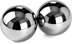Stainless Steel Solid Baoding Balls Set - 1.5 Inch, 1 Pound, Silent Chinese Health Balls for Stress Relief, Meditation, and Hand Therapy
