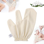 Garshana Gloves Raw Silk Massage,Raw Silk Gloves Garshana with Elastic Wrist Bands,for Skin Brushing Massage for Women