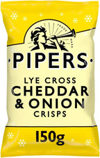 Pipers - Cheddar & Onion Crisps - 150g