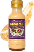 Japanese Roasted Sesame Dressing Low Calorie – Only 51 Calories per Serving, 0g Saturated Fat, Creamy Goma Sauce Made with Japanese Mayonnaise for Salads, Bowls, Dumplings & Noodles, Rich Umami Flavor, Made in Japan, 8.8 oz (250g)