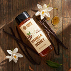 HIVE Food Co. Infused Honey – 100% Pure American Raw & Unfiltered with Gourmet Natural Flavors – Small Batch Artisan Honey in 12oz Squeeze Bottle (12 oz, Vanilla)