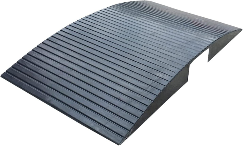 Curb ramp Bridge Ramp for Get in and Out of Houses, Rubber Threshold Ramps for Wheelchairs/Walkers, Non Slip Indoor Outdoor Patio Transition Ramp (Size : 38 * 90 * 7Cm(15 * 35.4 * 2.8Inch))