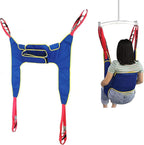 Toileting Sling Patient Lifter Lift Equipment Bariatric Handicap Lift Commode Sling Medical Transfer Belt with Four Point Support Full Body Sling, Rehabilitation Aids for Patients