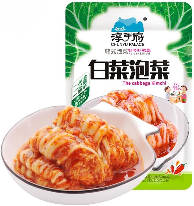 Spicy cabbage 40g*2-10 bags, authentic Korean kimchi, hot and sour snacks, table delicacies, bibimbap side dishes (2bag)