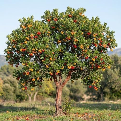 15+ Strawberry Tree Seeds (Arbutus unedo) – Exotic Fruit & Ornamental Evergreen Tree, Rare Flowering Madrone Seeds for Planting – by Jocadew