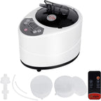 3L Sauna Steamer, Fcc Certified 3L & 1200W Steam Generator, Sauna Steamer Machine with Remote Control, Portable Sauna Steamer with Sturdy Lid And Explosion-Proof Interior, White
