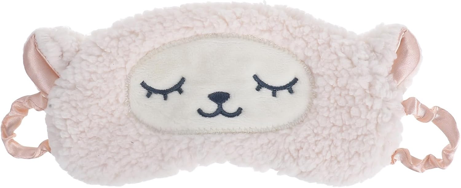KOMBIUDA Breathable Light-Blocking Sleep Mask for Women and Men, Soft Eye Cover with Elastic Strap, Comfortable Sleeping Accessory for Travel and Nap Time