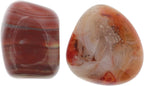 minkissy 2pcs Natural Sardonyx Agate Healing Stones for Art Crafts Meditation and Home Decor Irregular Pebbles for Positive Energy and Chakra Balancing