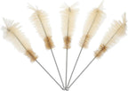 ULTECHNOVO Conical Flask Brush Set 5-Pack 11.02 Inch Nylon Laboratory Glassware Cleaner Erlenmeyer Flask Cleaning Brush for Scientific Lab Tube Cleaning