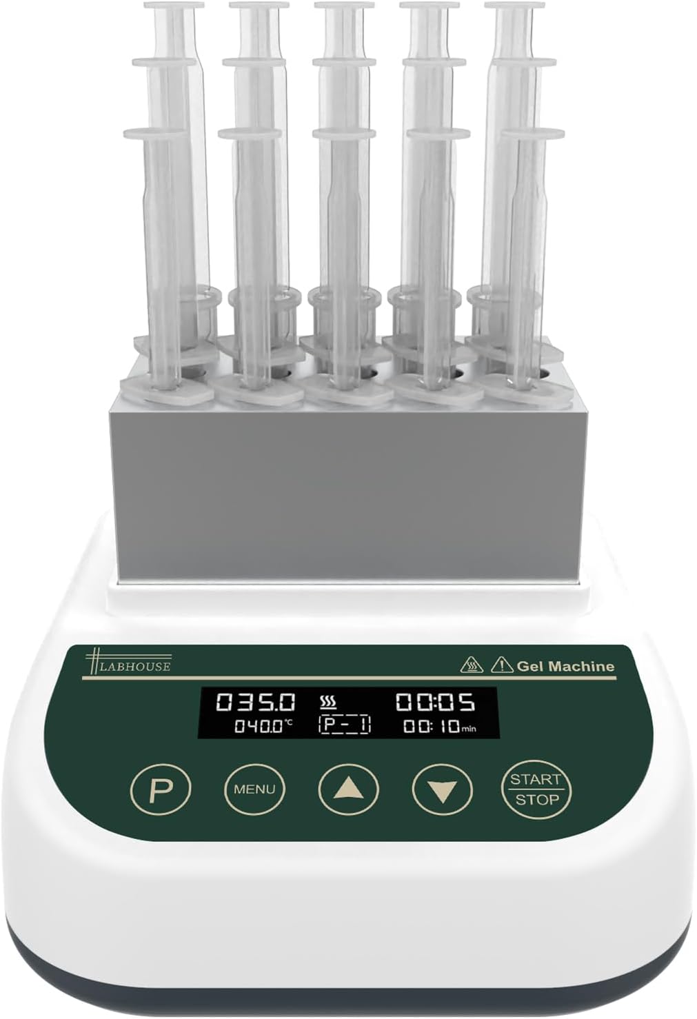 Gel Heating Machine Professional PRP Plasma Gel Maker 2.5ml/5ml/10ml Block Dry Bath Incubator Temperature Control Timing Function