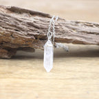 Natural Stone Pendants Necklaces Crystal Quartz Fluorite Pendulum,White Crystal