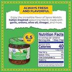 Spice World Garlic and Italian Herb Seasoning Blend – Ready-to-Use Seasonings for Cooking - 6.5oz Italian Seasoning Spice Adds Aromatic Flavor to Marinades, Pasta, Pizza, Dips, Veggies, & More
