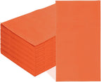 SietDESEO 50 Pieces 3-ply Orange Napkins Disposable 13 x 15.7 Inches Guest Bathroom Napkins Dessert Napkins Disposable Hand Towels for Bathroom Wedding Birthday Party Paper Dinner Napkins