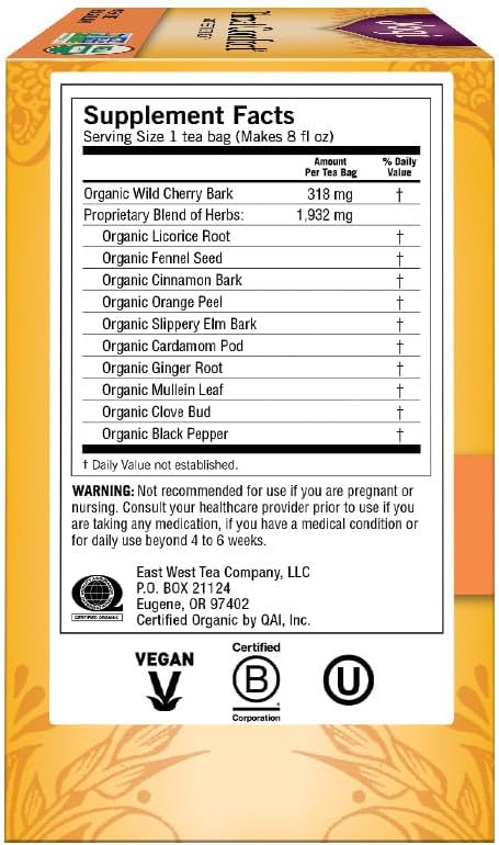 Yogi Tea Organic Throat Comfort Tea, 16 ct