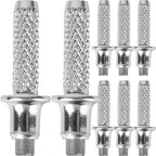 VILLCASE Tungsten Steel Cane Tips Replacement for Hiking Trekking Poles Walking Stick Accessories Anti-Skid Durable Mountaineering Crutches Tips 8Pcs