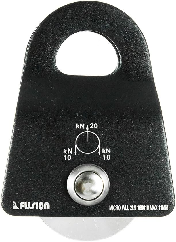 Fusion Climb Ekat Micro Aluminum Side Swing Pulley, Backyard Zipline, Trolley