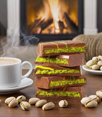 Dubai Chocolate Crunchy Kunafa Pistachio Bar, 6.7 oz Exclusive Luxury Dessert, Premium Knafeh Pistachio Chocolate Bar, Freshly Made Perfect for Gifting