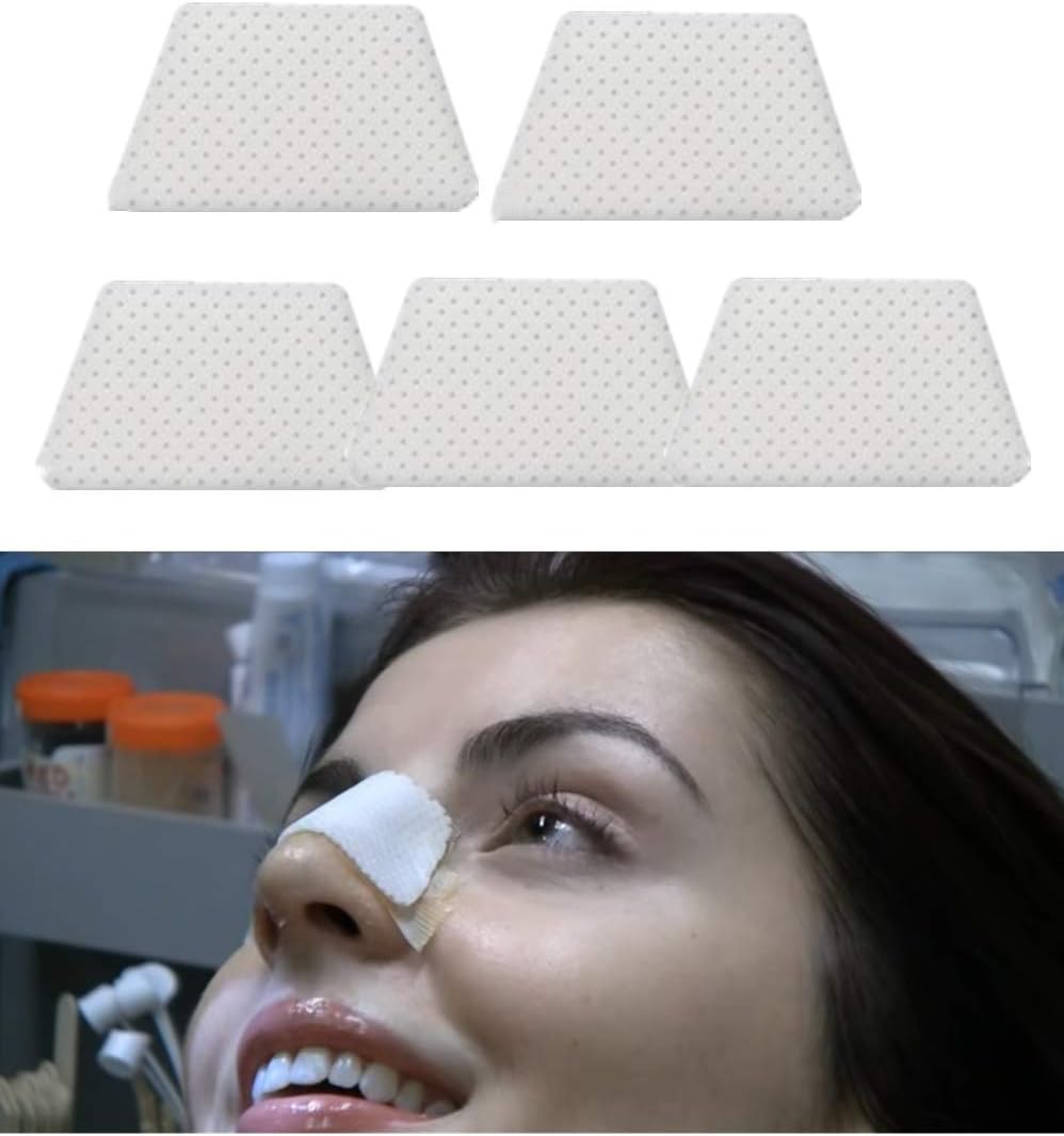 Thermoplastic Nasal Splints, External Nose Support Protector for Rhinoplasty Septoplasty Surgery, Nose Brace Fracture, ENT, Orthopedic Immobilization, 50 pcs-L Size (B)