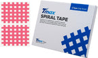 Tmax Waterproof Spiral Cross Kinesiology Tape to Acupuncture Point,1 Box of 20 Sheets (C Type-Beige,40 Stickers)