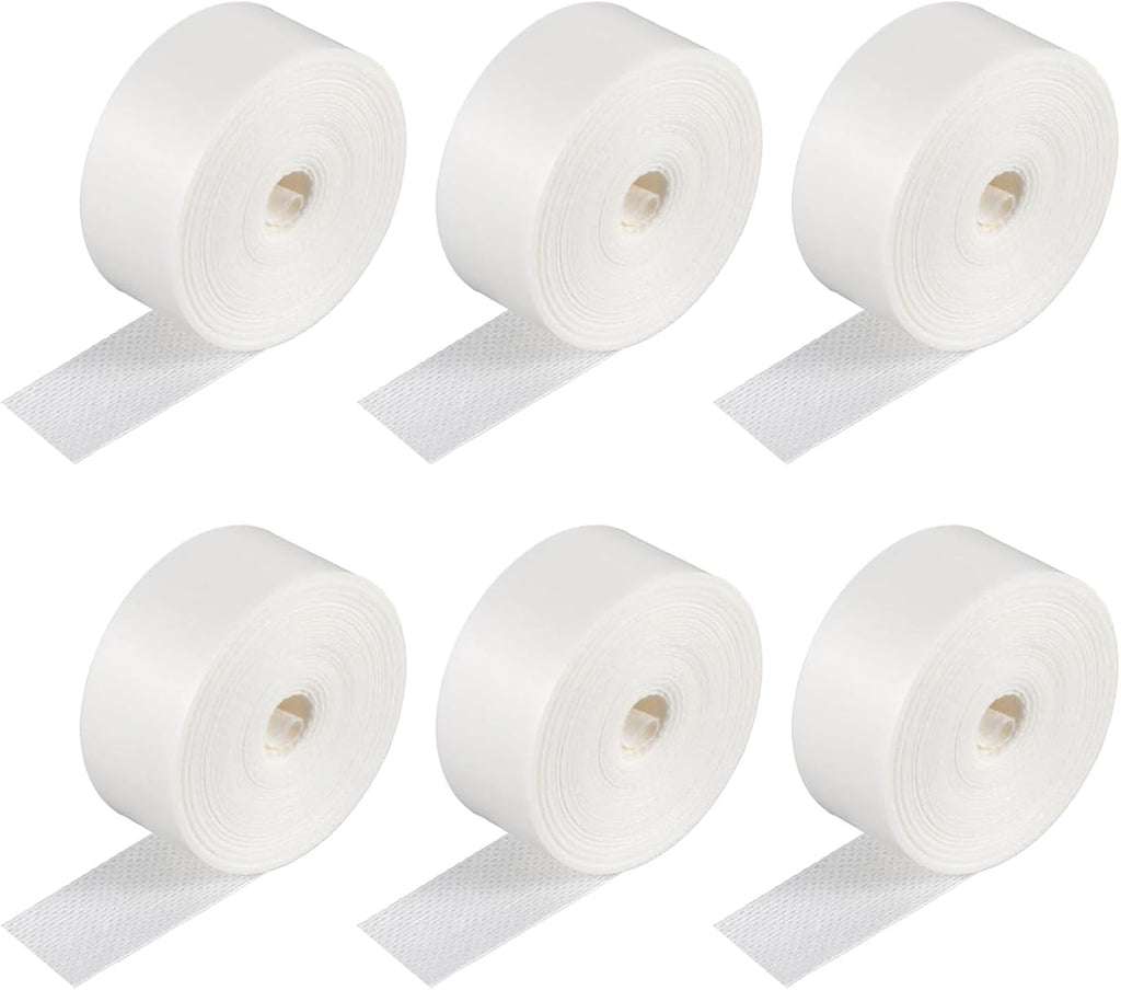 6pcs self-adhesive collar stickers, disposable women's men's hat shirt collar neck pad with transparent tape, absorbent and sweat wicking, invisible sweat pad for hat armpit shirt neck (8m)