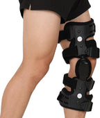 Orthomen Lateral Unloader Knee Brace for Osteoarthritis & Bone on Bone Pain, Adjustable Offloader Knee Support with Built-in Hex Key, Medical Grade for Men & Women (Left, Outside)