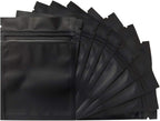 100 Pack Mylar Bags 3.3 x 5.1 Inch Resealable Smell Proof Bags Foil Pouch Bag Flat Bag Matte Black