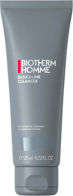 Biotherm Homme Basics Line Cleanser with Biotech Plankton, Gentle Daily Cleansing Gel for Men with Normal Skin, Fresh and Toning Effect, Prepares Skin for Shaving, 4.2 Fl. Oz. Squeeze Tube