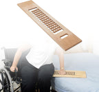 Elderly Transfer Board - Wooden Slide Assist Device for Transferring Patien, Disabled, Seniors from Wheelchair to Bed, Bathtub, Sofa, 32"L x 8.6"W x 1"D