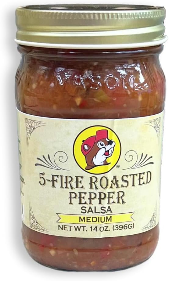 Buc-ee's Signature Texas Salsa - Spicy Southwestern Flavor Delight (5-Fire Roasted Pepper)