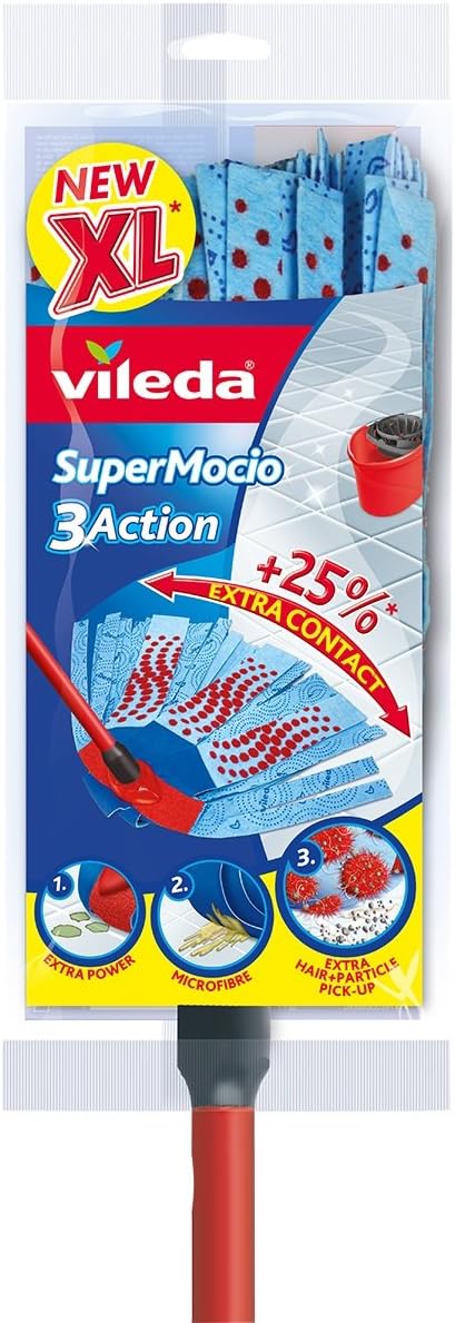 Vileda VIL128526 Supermocio 3 Action Head & Handle [Kitchen & Home]