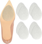 8Pcs Non Slip Shoe Pads, Clear Rubber Anti Slip Shoe Grips Sole Protectors Adhesive for Pumps Stilettos Dress Shoes Invisible Sole Stick Protector for Pointed Toe Soles