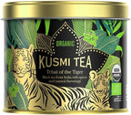 Kusmi Tea - Tchaï of the Tiger - Organic Indian Black Tea with Spices - Chai Tea - Organic Flavored Black Tea - Created in Collaboration with WWF - Loose Leaf Tea - Tin Box of 3.5 oz