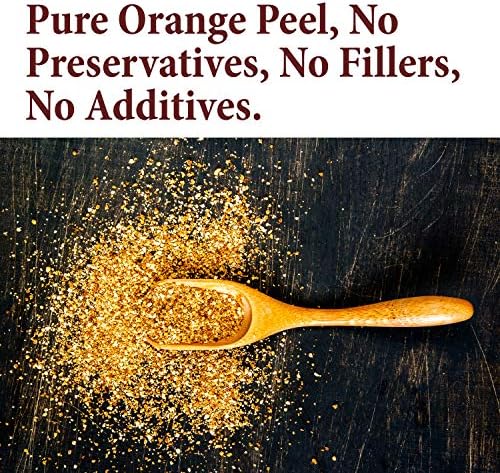 The Spice Way Orange Peel - Granules (4 oz) without any preservatives. Great for cooking, baking and tea.