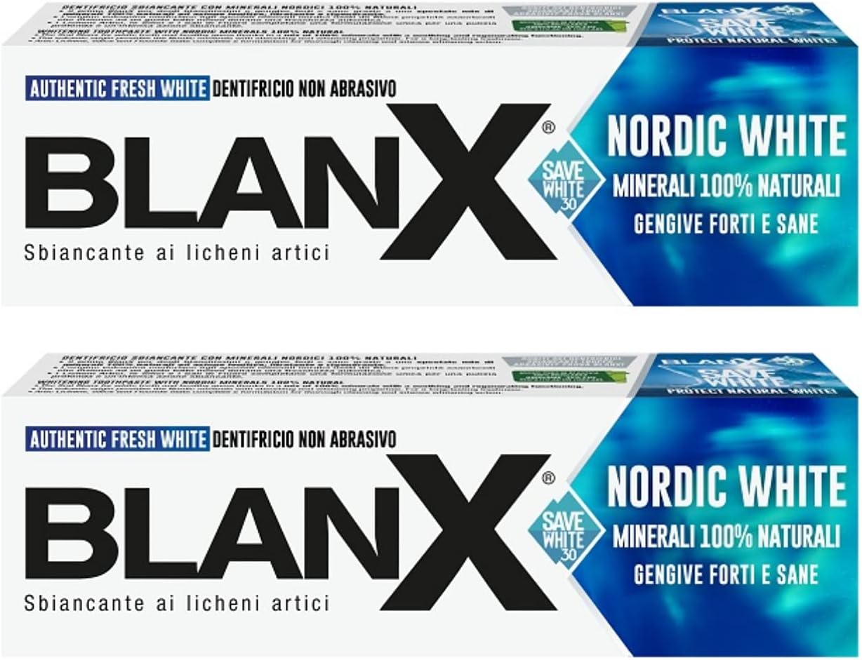 Blanx Nordic White Toothpaste 75ml 2.54fl.oz, Pack of 2