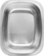 Stainless Steel Dishpan 9.9L/ Large Washing-up Bowl 9.9L, Multipurpose Kitchen Sink Bowl, Dish Tub, Vegetable Washing Basin (15.35L x 11.8W x 4.72H inches)