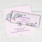 25 Pack Personalized Mother’s Day DIY Chocolate Candy Bar Wrapper Favors for Keepsakes, Church Giveaways, Custom Mom Gifts & More (Candy Not Included) - God Bless Mothers