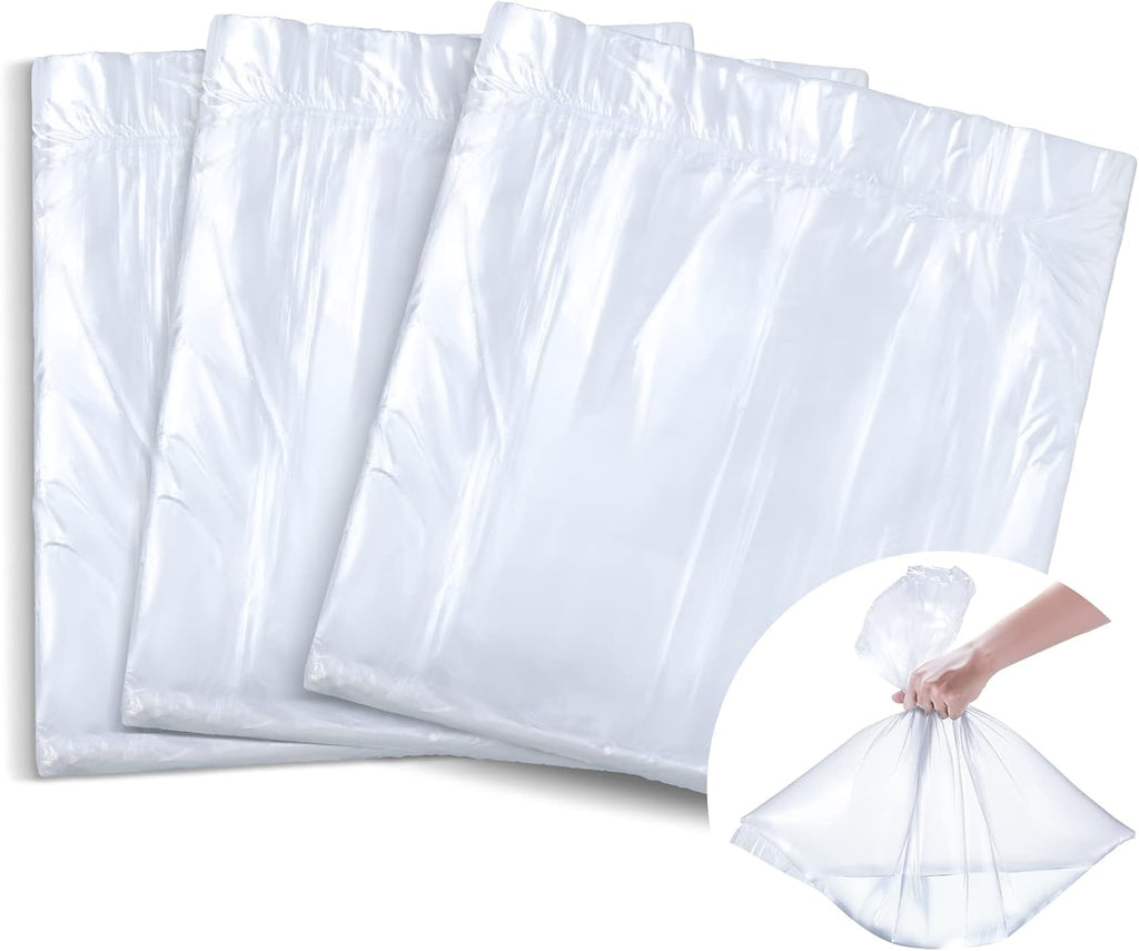100 Pcs Disposable Foot Tub Liner Portable Bath Bags Plastic Pedicure Spa Bags Thin Large Foot Bath Liners Disposable Spa Hotel Home Use, 25 x 23 Inches