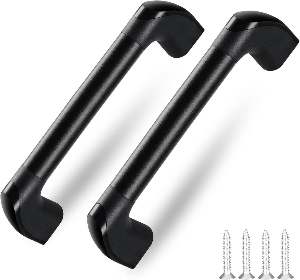 RV Grab Handle, Aluminum Automotive Entry Door Assist Bar for Camper, Trailer, Truck, Cargo Trailer, Boat (2 Pack,Black)