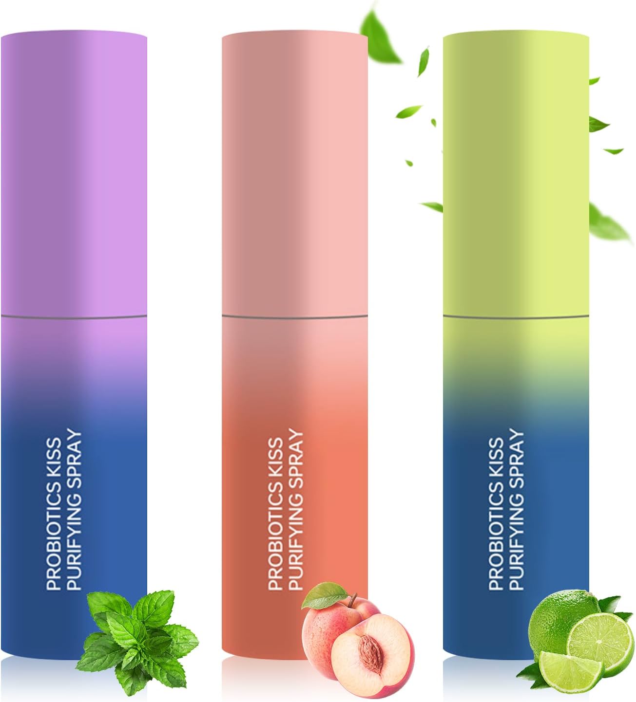 3PCS Probiotic Oral Spray,Mouth Spray Fresh Breath Freshener for Bad Breath,Long-lasting Fresh Breath Spray for Dry Mouth,Convenient Travel Size Mouth Freshener Spray for Oral Care