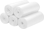 Biodegradable Trash bags 120PCS, Aievrgad 5L/1.2Gallon small Garbage bags/For Countertop Bin. Bin Liner/Trash/rubbish Bags, 100% Recycled,Tough, degradable, Compost Bags for Food/garden-white