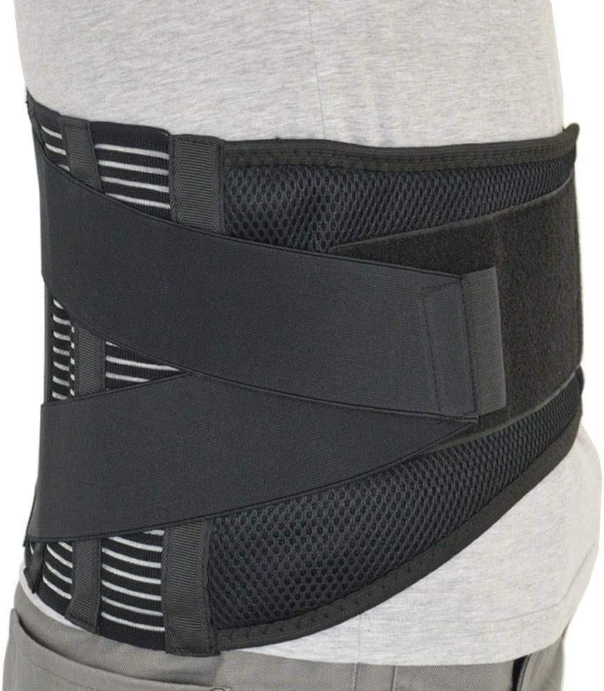 Lumbar Brace Belt for Relief Men Women Lower Back Pain, Herniated Disc, Sciatica, Scoliosis Adjustable Breathable Mesh Support Straps (Size : M)
