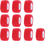 ESUPPORT 1 Inches X 5 Yards Self Adherent Cohesive Wrap Bandages Adhesive Wounds Strong Elastic First Aid Tape for Sport Wrist Ankle 10 Count
