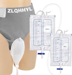 Catheter for Men, Urine Collection System, Reusable Portable Silicone Urinal with 2 Bags (1000ml & 2000ml), 1.2M Tube, and Adjustable Breathable Pants (Men)