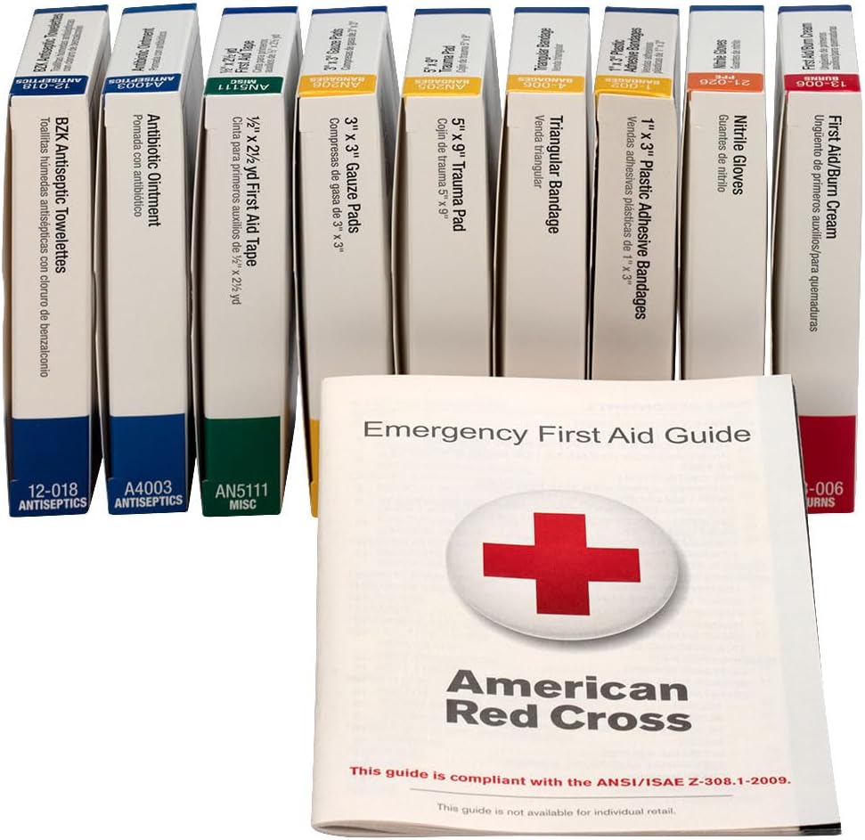 First Aid Kit Refill for 10 People, 59 Count, Package may vary