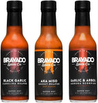 Super Hot Bundle By Bravado Spice Gluten Free, Vegan, Low Carb, Paleo Hot Sauce All Natural 5 oz Hot Sauce Bottle Award Winning Gourmet Hot Sauce……
