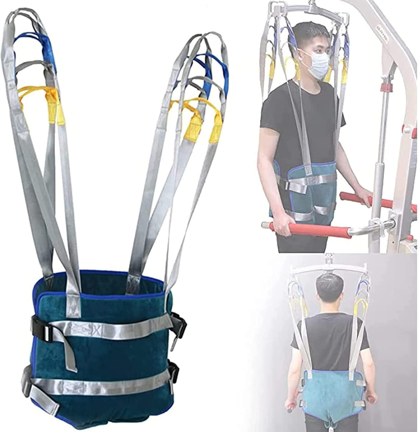 Full Body Patient Lift Sling - for Elderly Disabled Full Body Patients Walking Aids - Can Hold 350 Pounds - Safe and Effortless