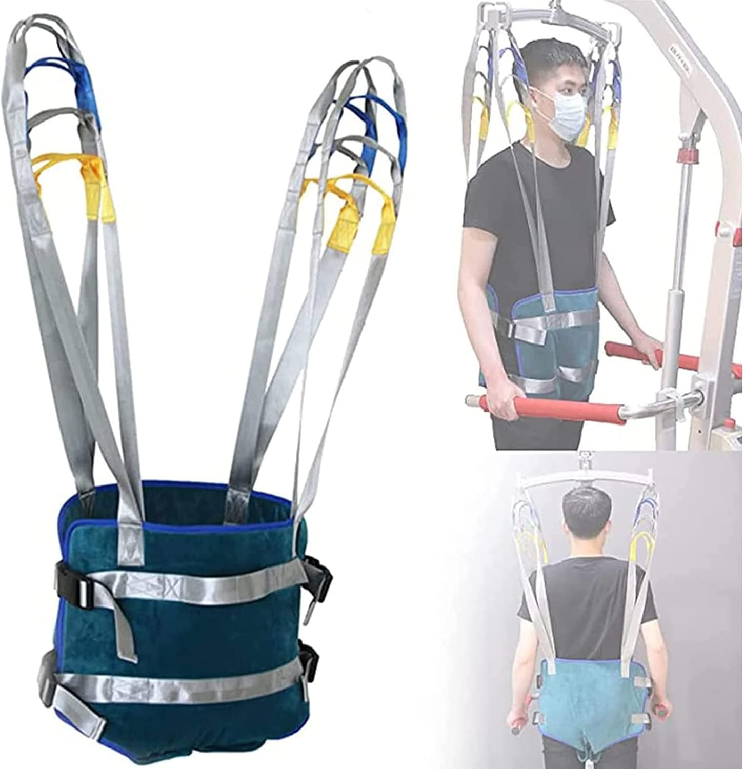 Patient Walking Sling, Patient Lift Toileting Sling for Shower Home Use, Special Walking Strap Patient Lift Slings Standing Walking Aids Strap Belt, Medium